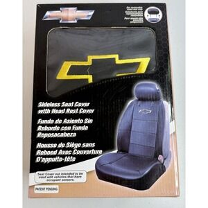*BRAND NEW* Deluxe Plasticolor Chevrolet Vinyl Black Seat Cover Chevy Authentic